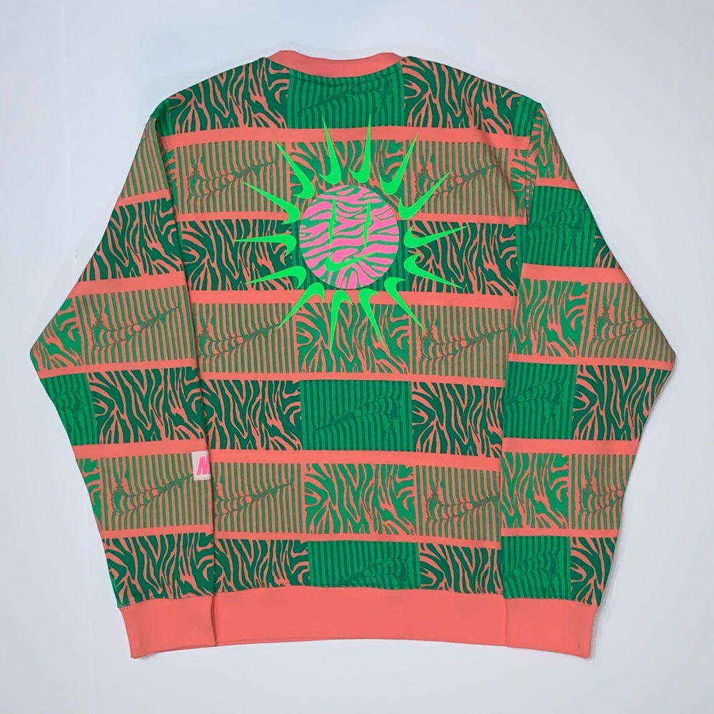 Nike Sportswear Club Fleece Men’s Trippy Safari Sweatshirt-Size XXL-Tall New - Picture 8 of 10